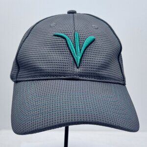 K-Products Precision Planting Gray Teal Cap Adjustable Hook and Loop Farm Hat